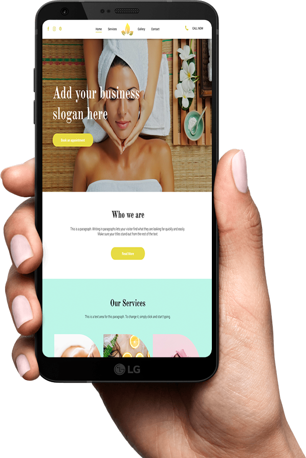 Mobile Optimized Spa Website