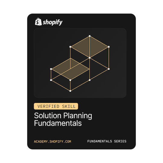 Solution Planning Fundamentals Verified Skill Badge Image