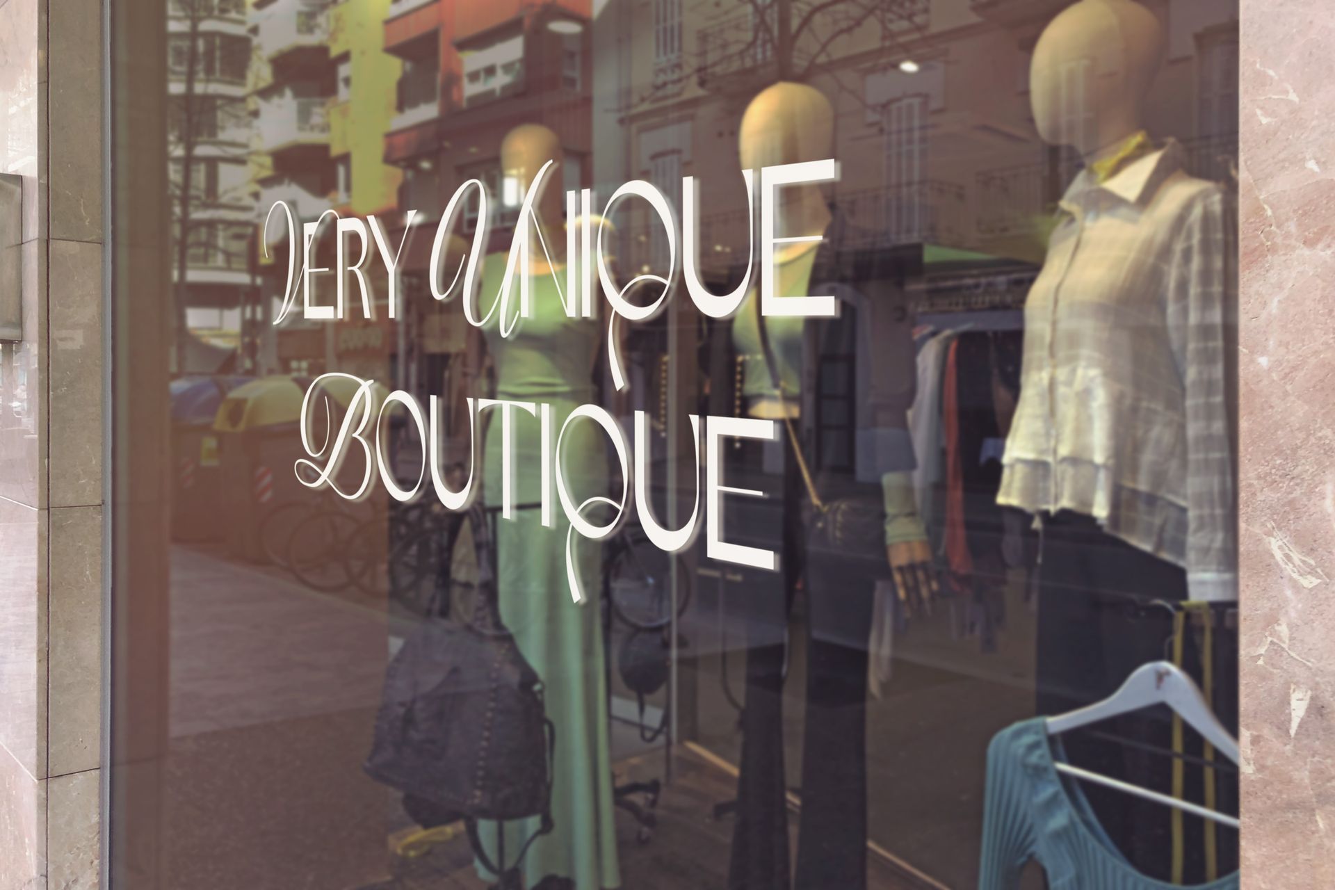 A very unique boutique with mannequins in the window