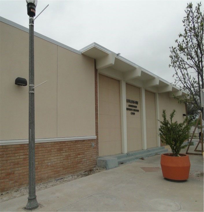 A building with a sign that says ' texas ' on it