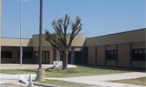 A large building with a tree in front of it
