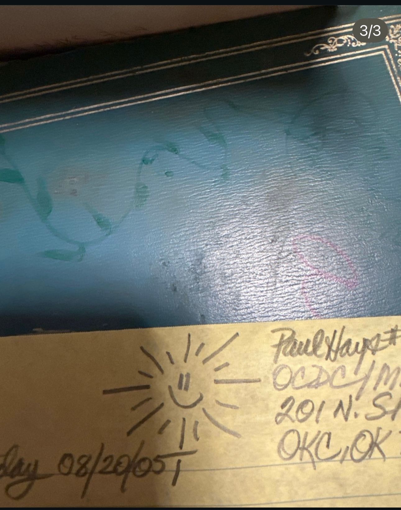 A piece of paper that says paul hayes on it