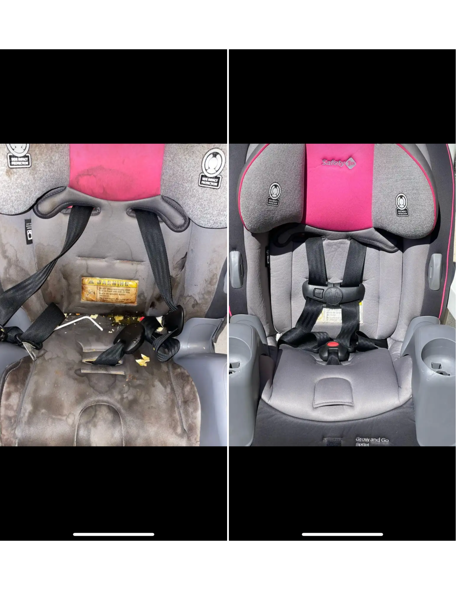 Auto detail; Child Safety Seat Clean