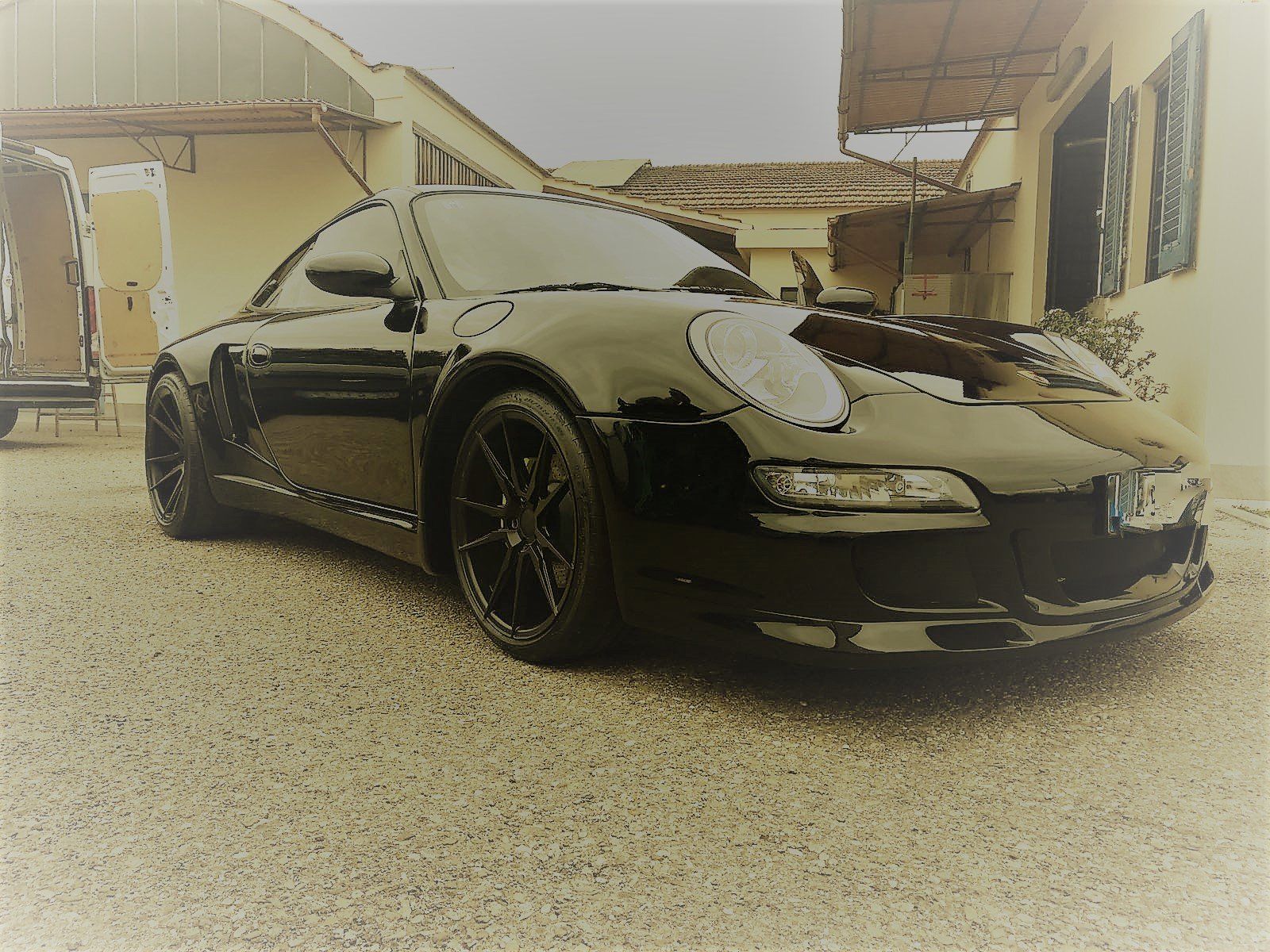 verniciatura porsche nere