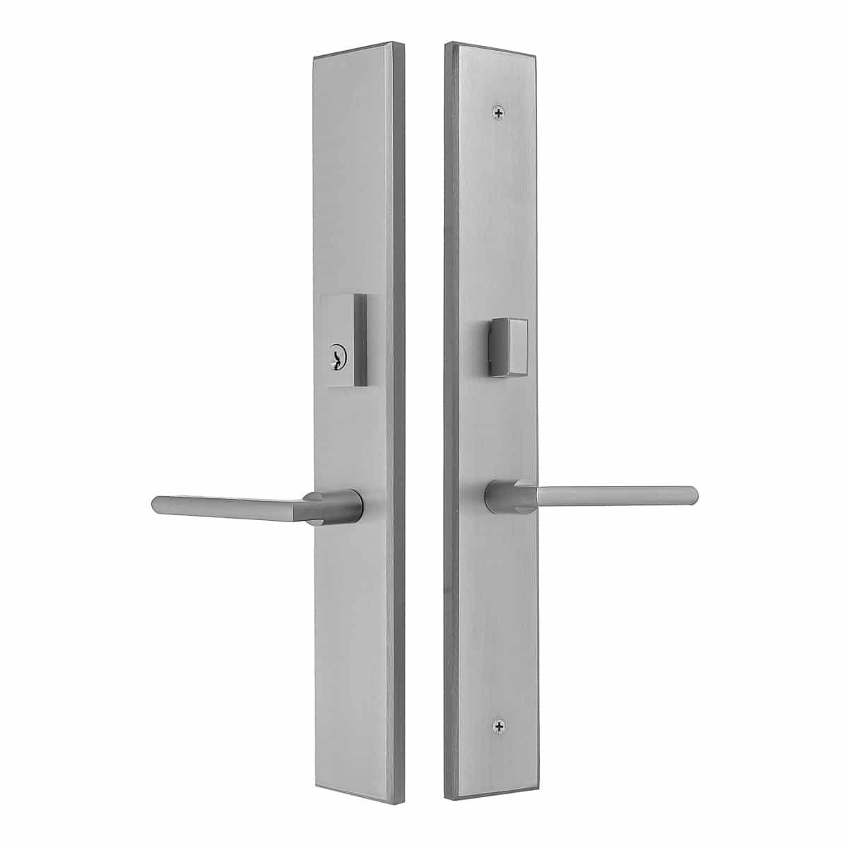 Milano Multi Point Lock Trim Set Brass 11″X2″