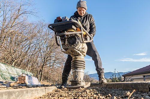 Uso de un vibrocompactador, Plataformas 