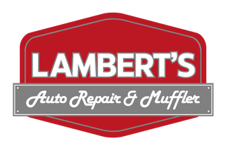 Lambert 's auto repair and muffler logo on a white background.