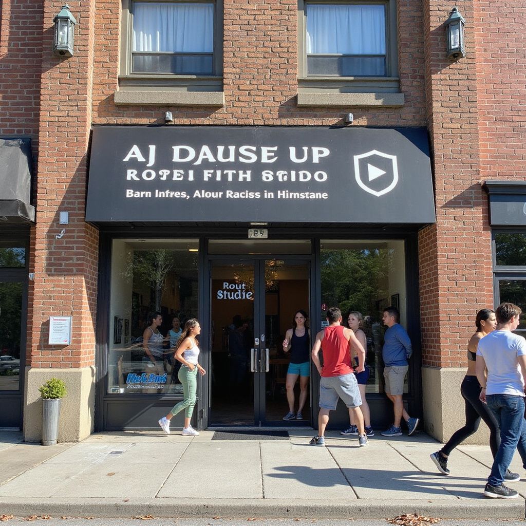 Exterior of a fitness studio called 