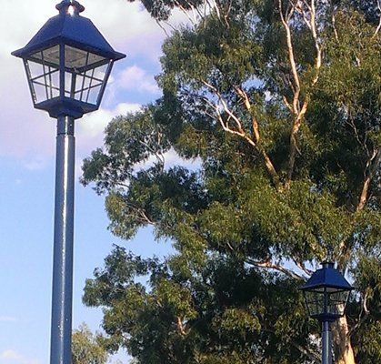 View of street lights  
