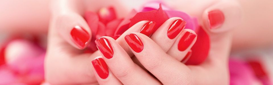 red nail colours