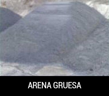Áridos Manríquez e Hijas, arena gruesa.