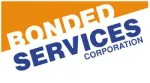 The logo for bonded services corporation is orange and blue.
