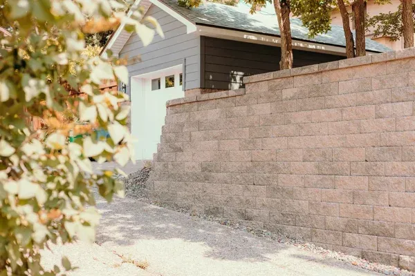 block retaining wall installation north branch, mn