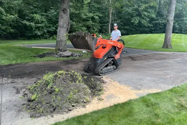Seasonal landscape cleanup in North Branch, MN