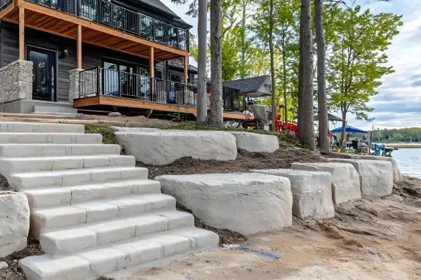Strong Shoreline outdoor landscaping in North Branch, MN focused on creating functional and visually balanced spaces