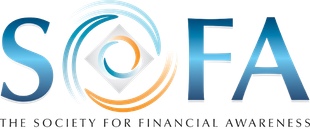 The logo for the society for financial awareness