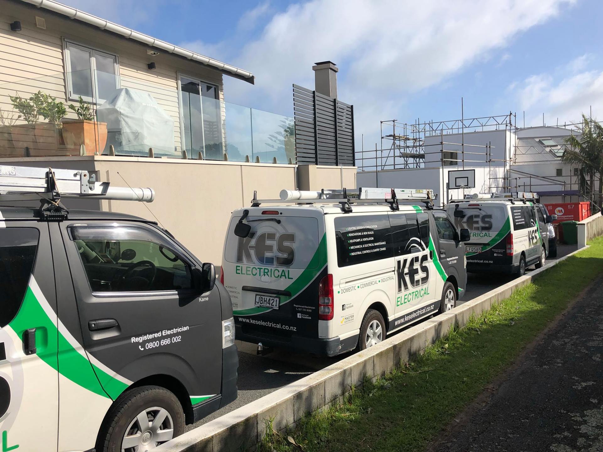 KES Electrical Vans, Renovations, Electrical Work, Electrician, Master Electrician