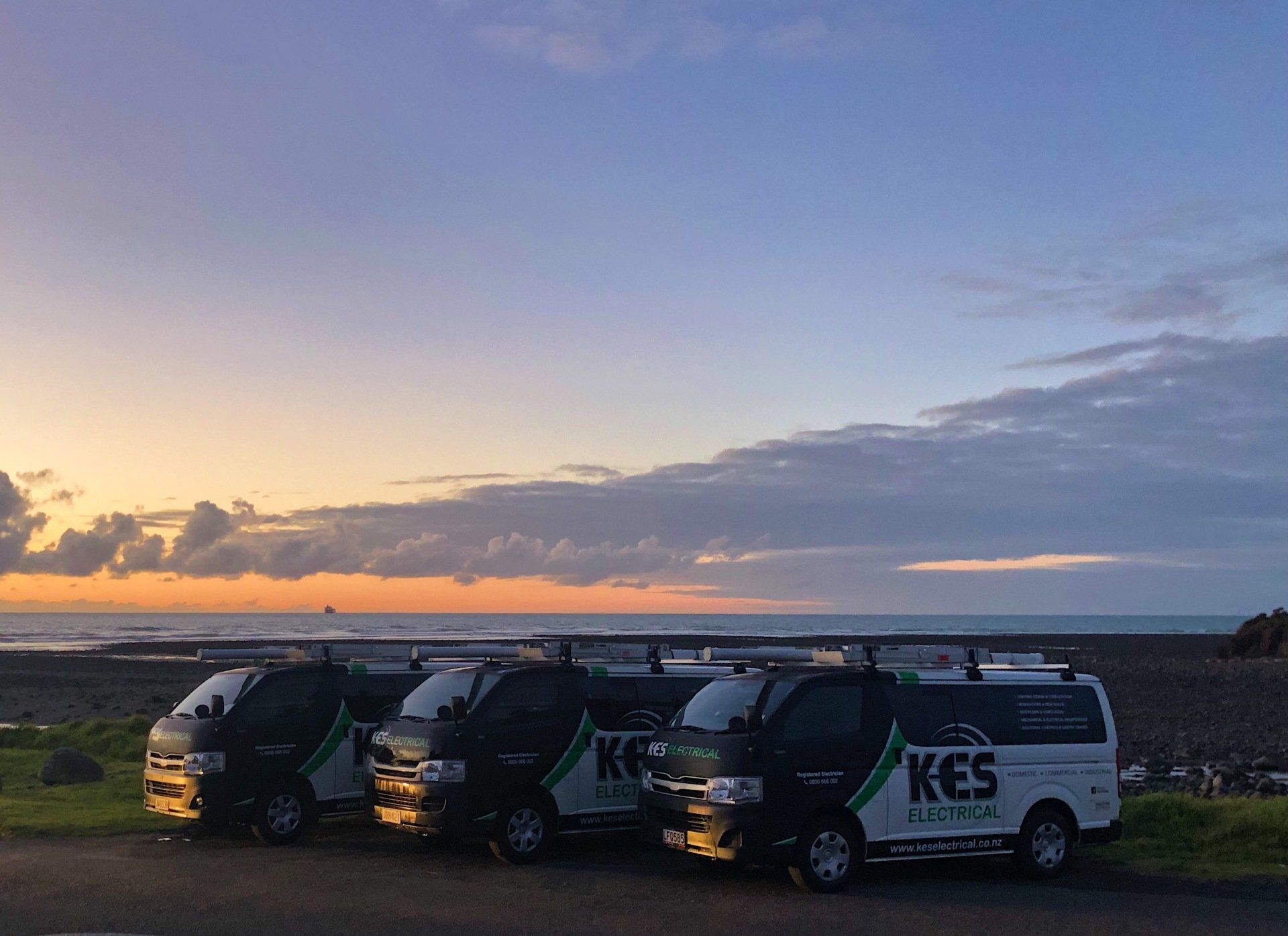 KES Electrical Vans - New Plymouth, Taranaki, Renovations, Electrical Work, Electrician, Master Electricians