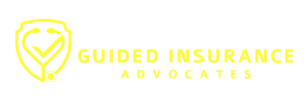 A white logo for a company called heli insurance group on a white background.