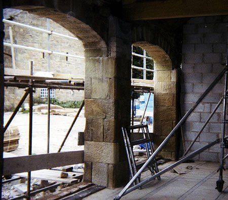 Renovating stone building