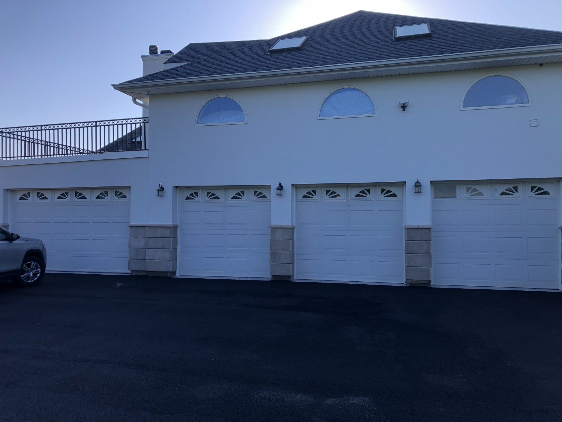 Garage White Door — Garage Door Repair in Hazlet, NJ