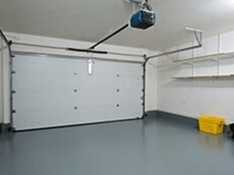Clean garage with tuff-seal tile floors - Garage Door Repair in Aberdeen, NJ