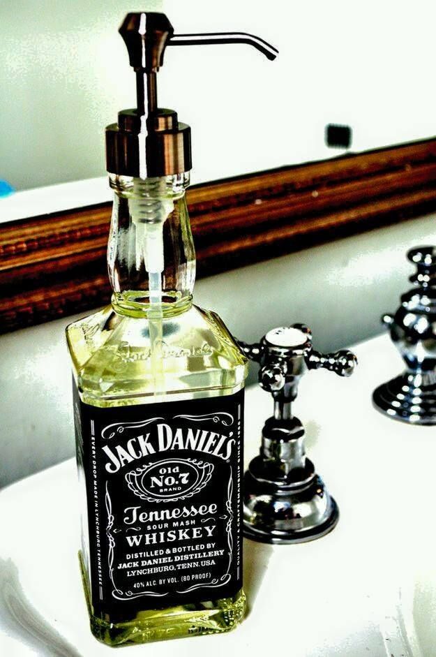 A Bottle of Jack Daniels Sits on A Bathroom Counter — The Territory Can Man In Winnelie, NT