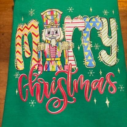 Green Christmas shirt with