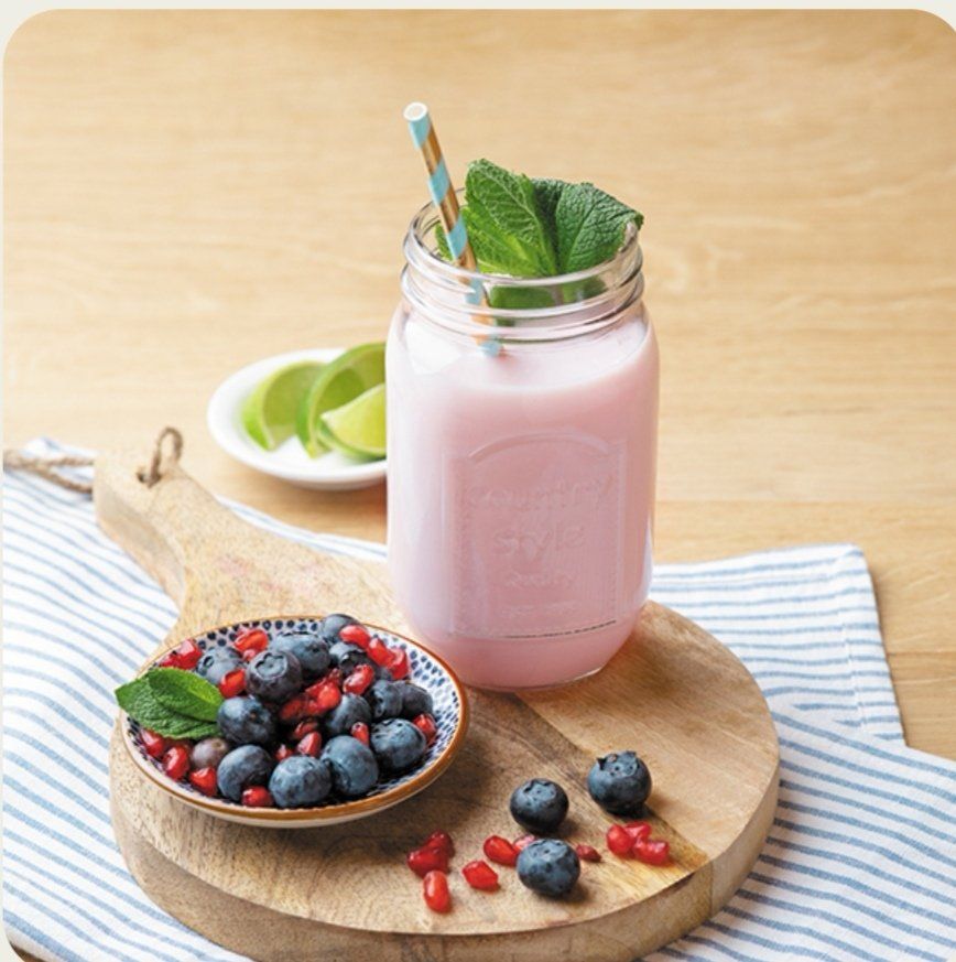 Granatapfel und Heidelbeer Smoothie