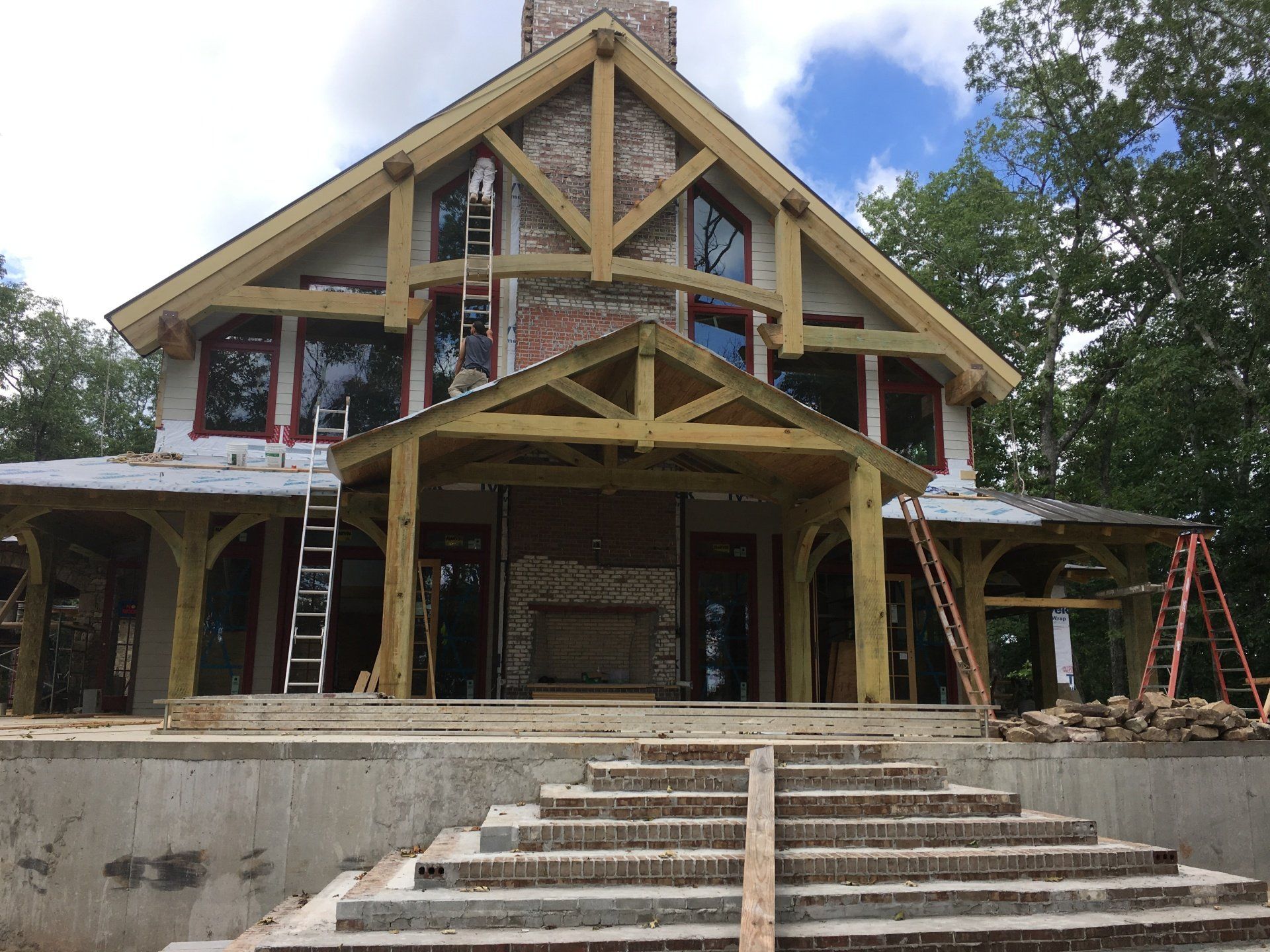 Customized Woodwork — House with Gable and Valer Roof in Cullman, AL