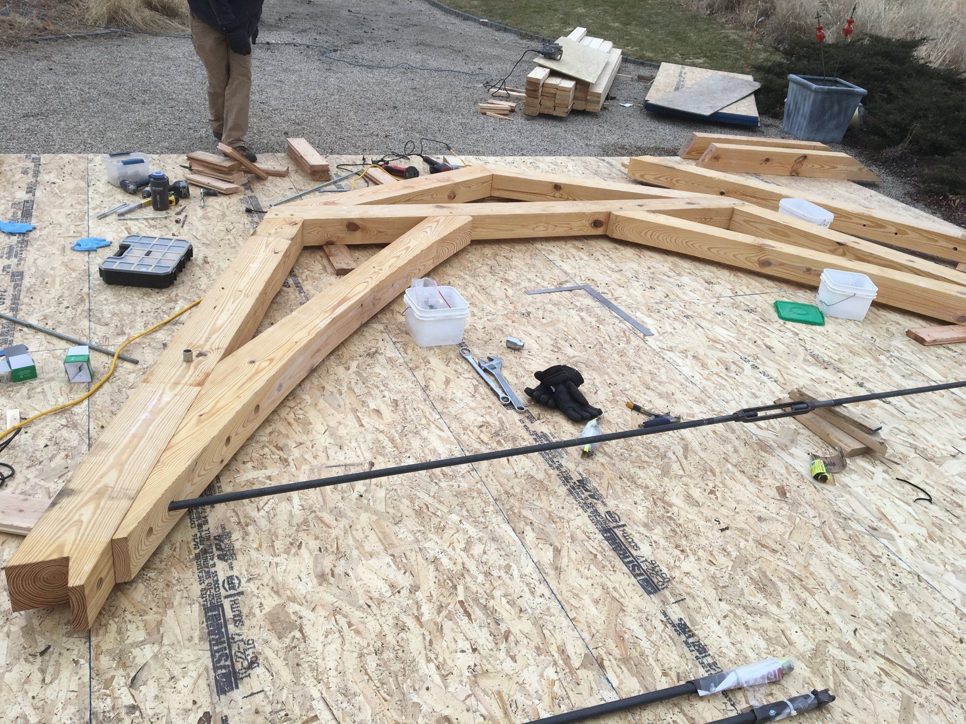 Wood — Roof Support Under Construction in Cullman, AL