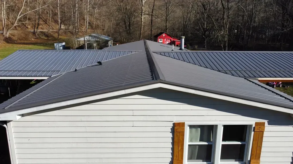 An Aerial View Of A Mobile Home With A Gray Roof - Salineville, OH - Eastern Ohio Builders LLC