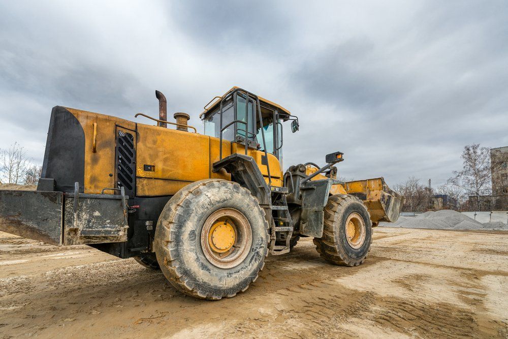 Construction Machinery — Roadworks in Coopernook, NSW