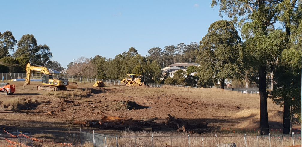 Machinery On Construction Site — Projects in Coopernook, NSW