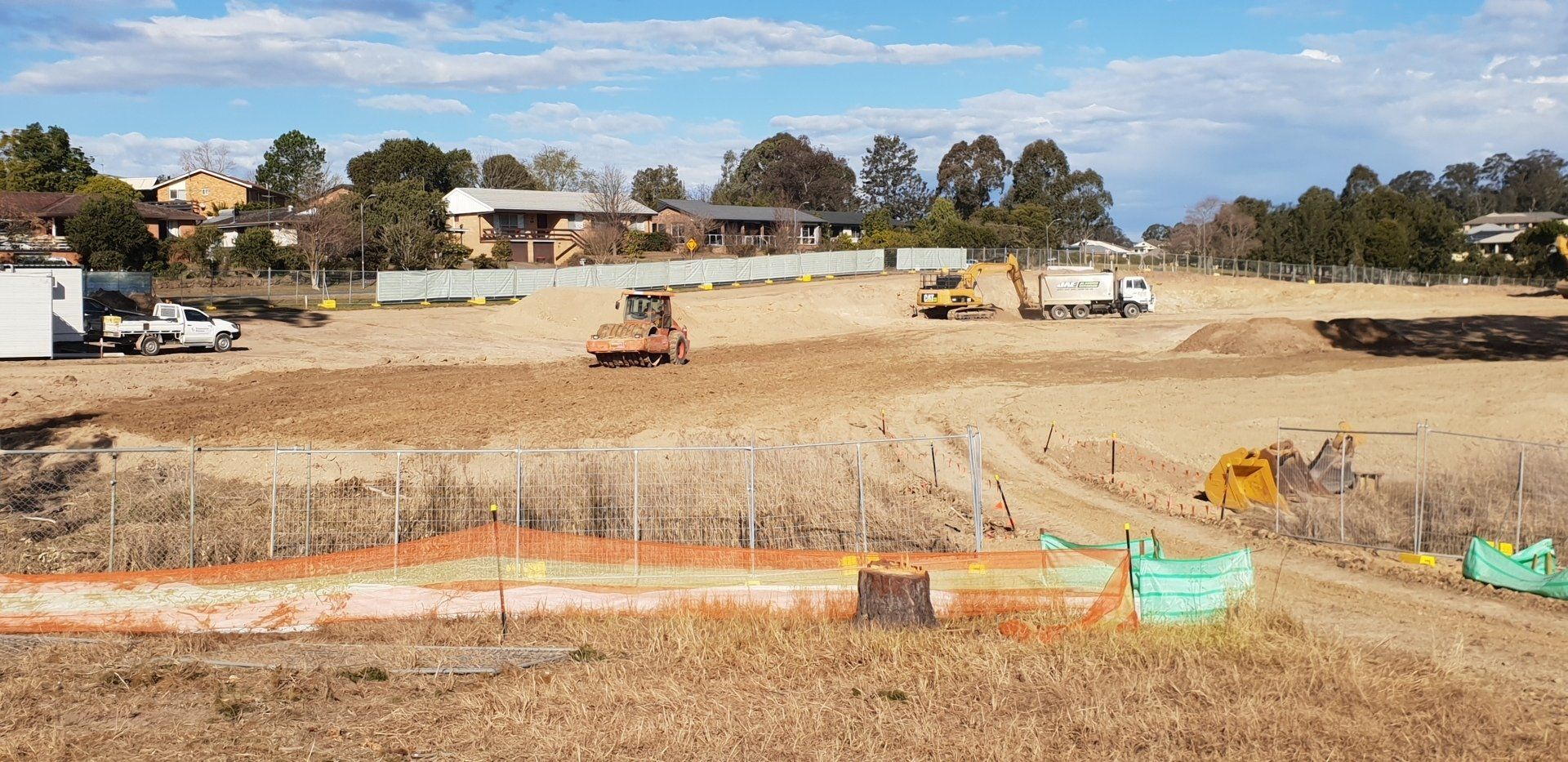 Excavators at Construction Site — Subdivisions in Coopernook, NSW