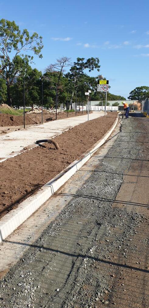 Roadworks & Pathway In Progress — Projects in Coopernook, NSW