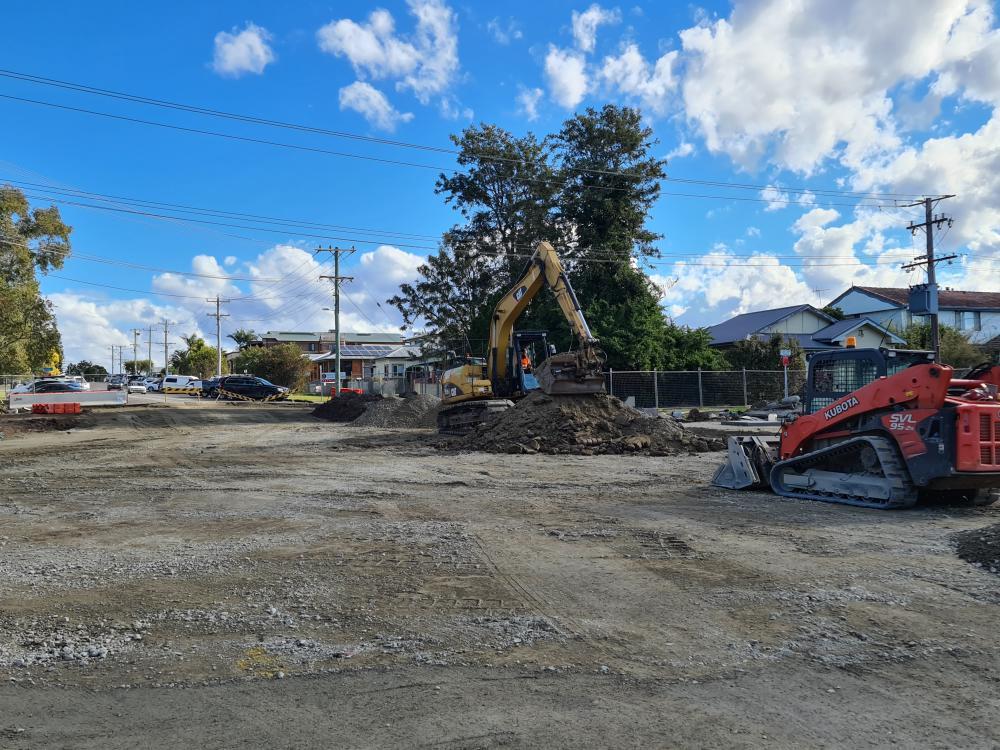 Excavator & Bulldozer Preparing Land — Projects in Coopernook, NSW