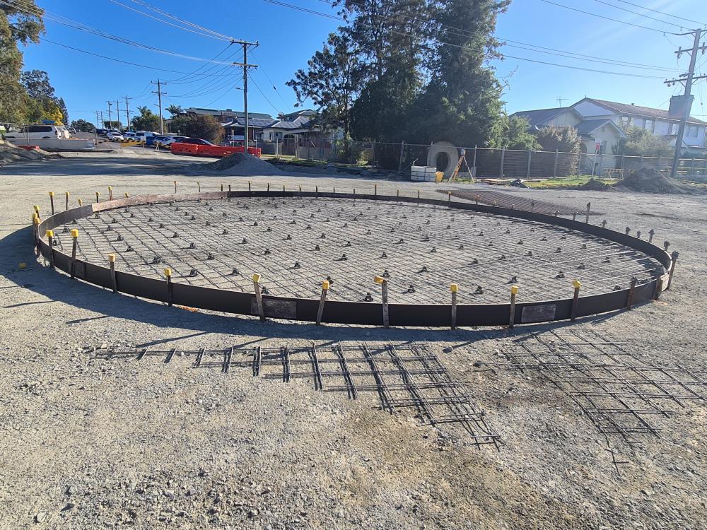 Roundabout Roadworks In Progress — Projects in Coopernook, NSW