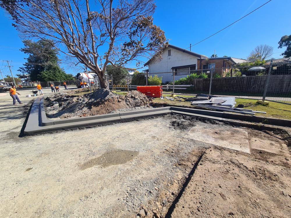 Roundabout Roadworks In Progress — Projects in Coopernook, NSW