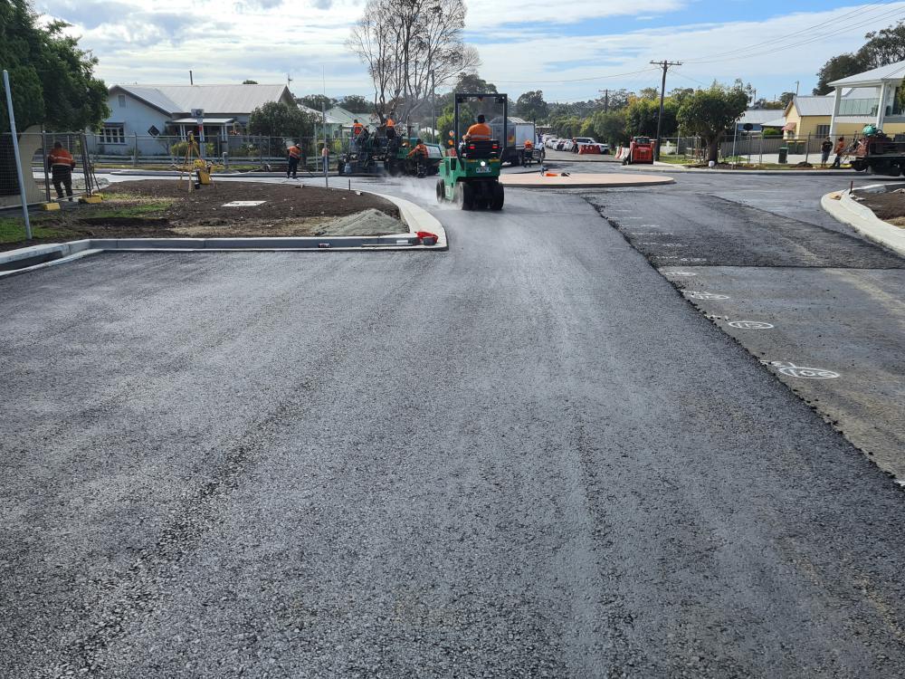 Roundabout Roadworks In Progress — Projects in Coopernook, NSW