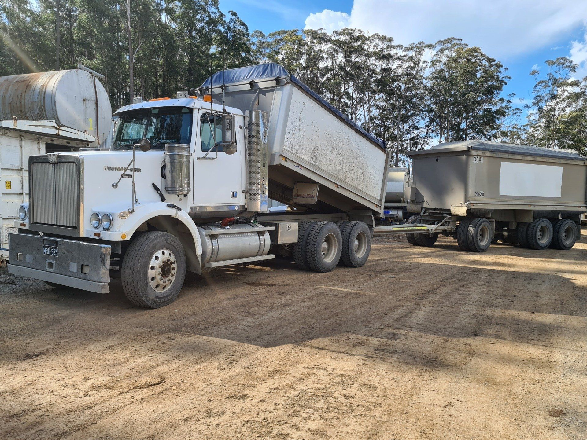 Haulage truck — Truck Hire in Coopernook, NSW