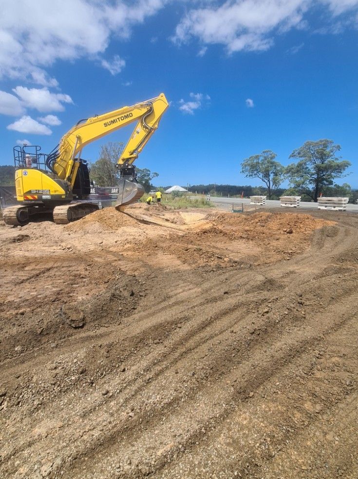 Jim Anderson Bulldozer — Truck Hire in Coopernook, NSW