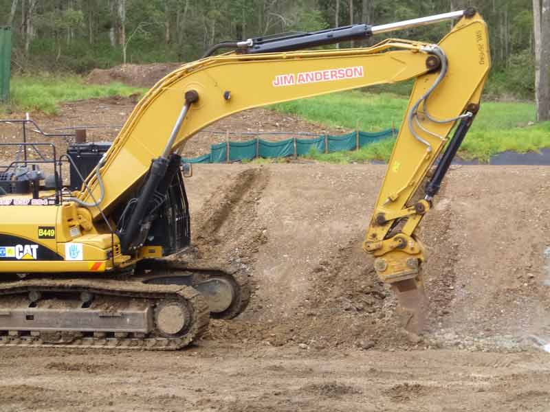 Excavator at Construction Site — Projects in Coopernook, NSW