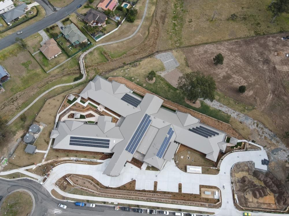 Aerial View Of Completed Roadworks — Projects in Coopernook, NSW
