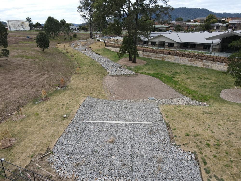 Rocks Under Wire Mesh — Projects in Coopernook, NSW
