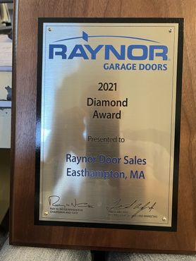 2021 Diamond Award — Eastampton, MA — Raynor Authorized Dealer