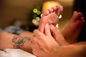 Woman having a relaxing foot massage - Massage Therapy in Stockton, CA