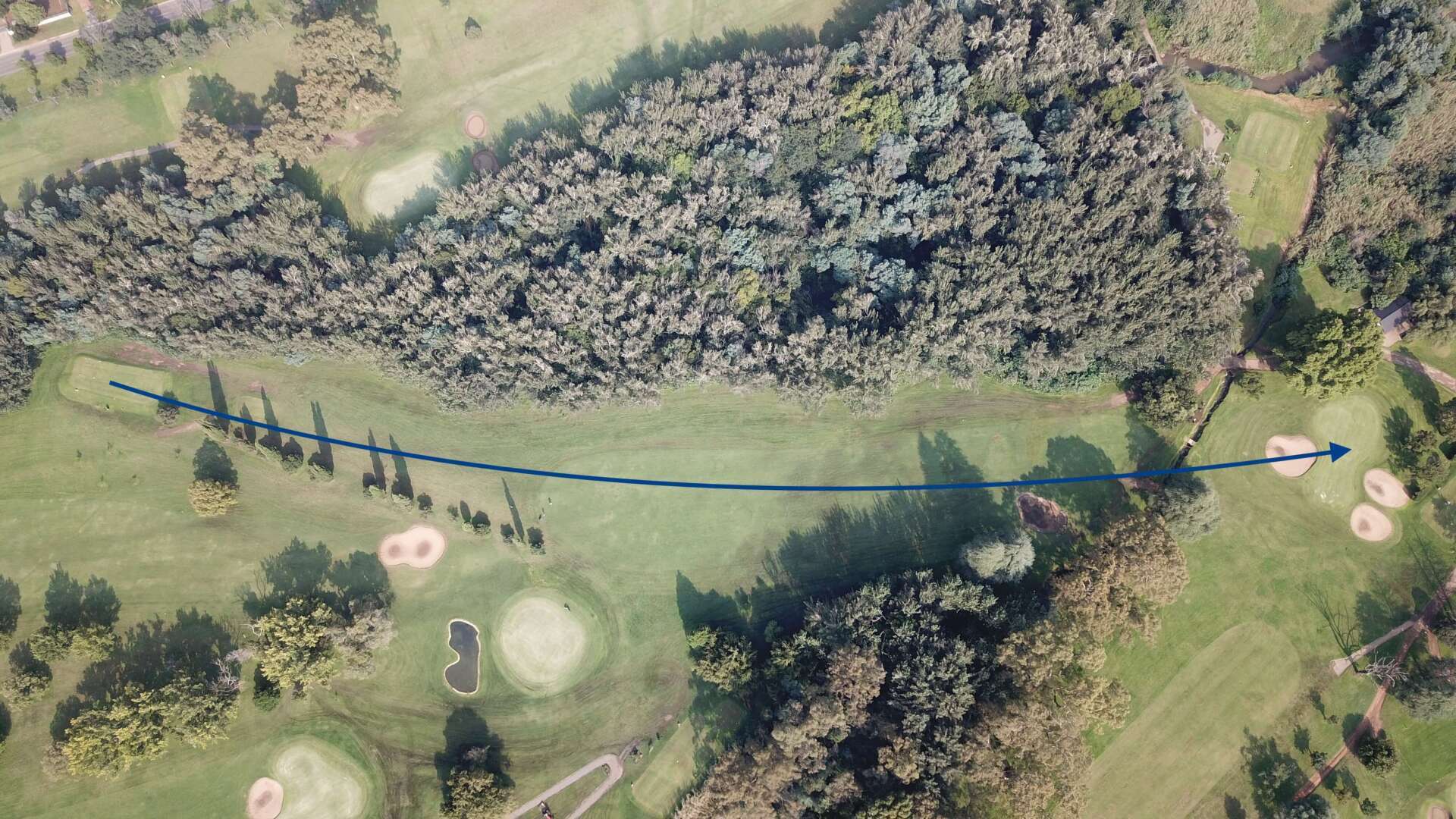 Hole 9 of the course