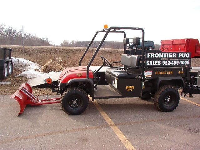 Frontier Pug 4WD on Demand with plow attachment