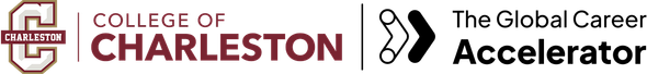 College of Charleston and The Global Career Accelerator logos